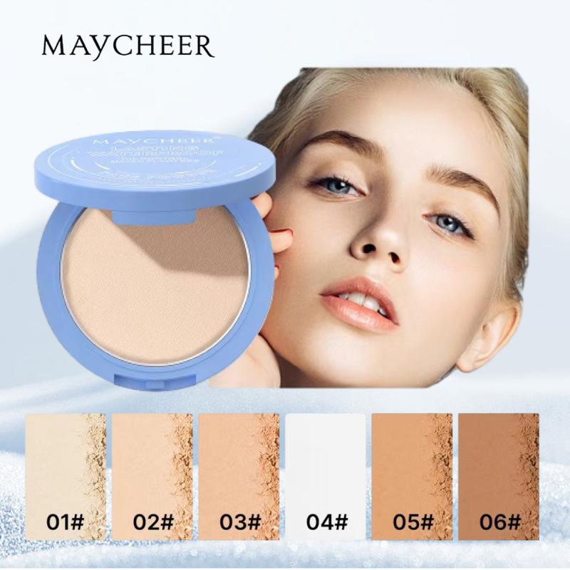 Maycheer Silky Matte Finish Pressed Powder-Oil Control, Sweatproof&Water-Resistant For All Skin Tones-Sets Makeup, Cosmetic Waterproof