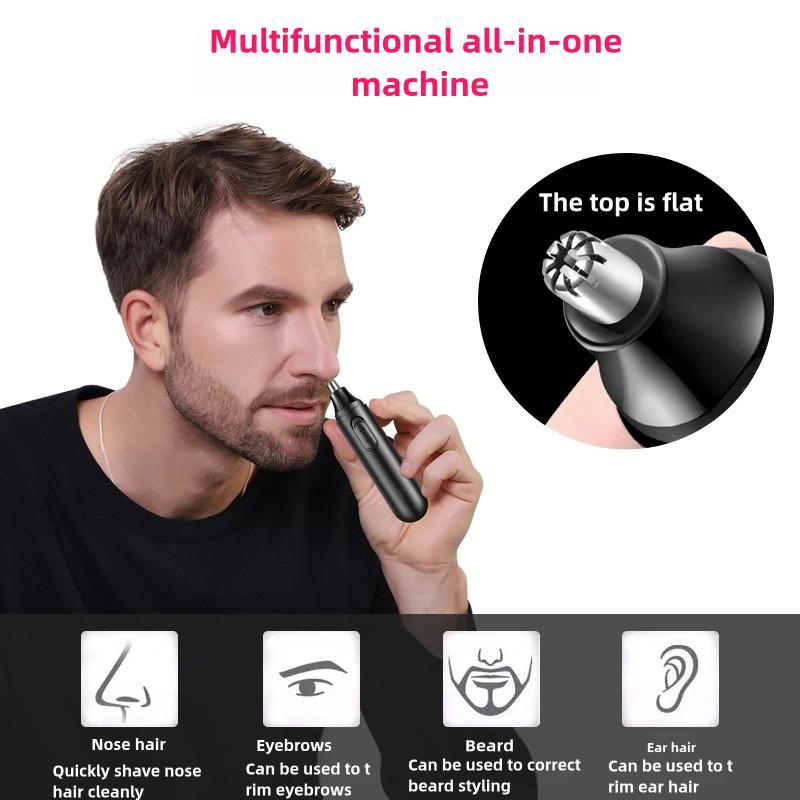 Electric Nose Hair Trimmer, Multifunctional Rechargeable Nose Hair Shaver, Portable Nose Hair Trimmer for Men & Women, Personal Care Appliances