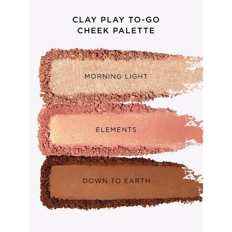 tarte clay play to-go cheek palette - blush, highlighter and bronzer