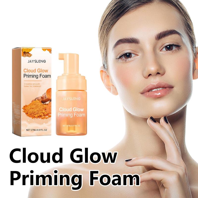 27ML Cloud Glow Primer, Moisturizing Makeup Primer, Hydrating Face Priming Foam, Makeup Base Primer, Face Makeup Product for Women & Girls