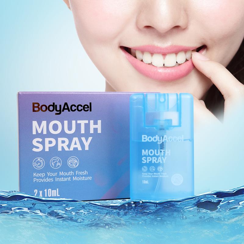 Bodyaccel Dry Mouth Spray, Breath Freshener for Long-Lasting Freshness