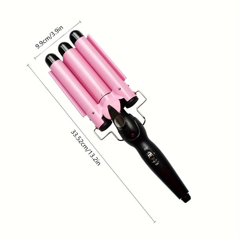 Three-barrel Ceramic Jumbo Waver, Hair Curling Iron, Hair Styling Tool for Women & Girls, Ideal Gift for Women