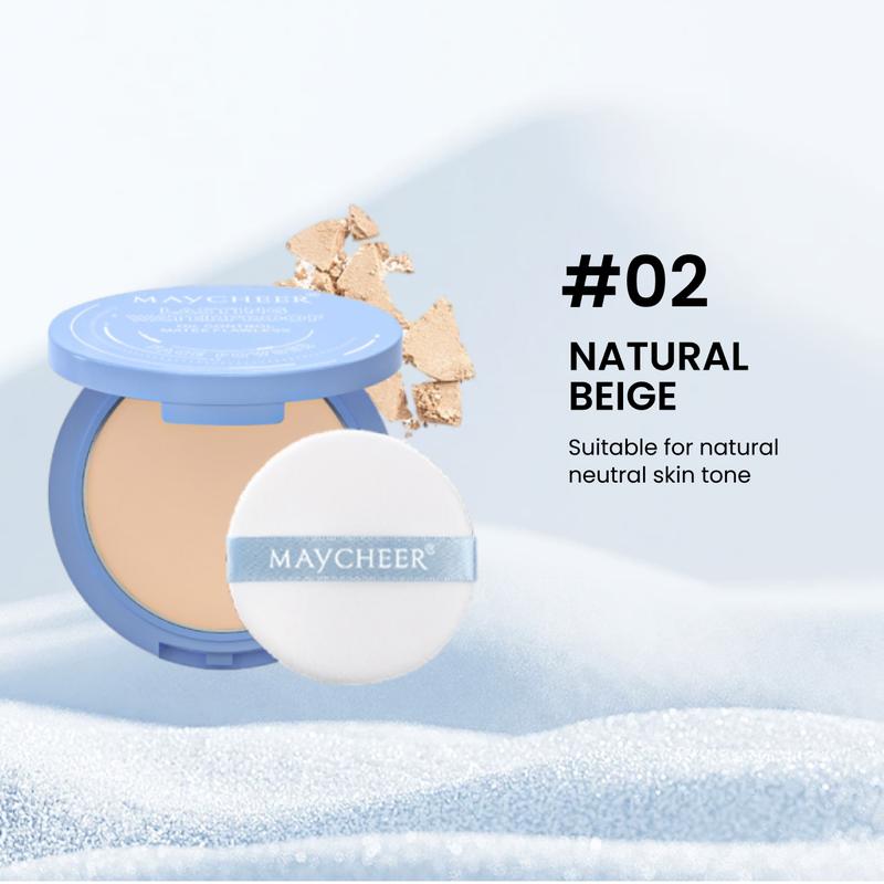 Maycheer Silky Matte Finish Pressed Powder-Oil Control, Sweatproof&Water-Resistant For All Skin Tones-Sets Makeup, Cosmetic Waterproof